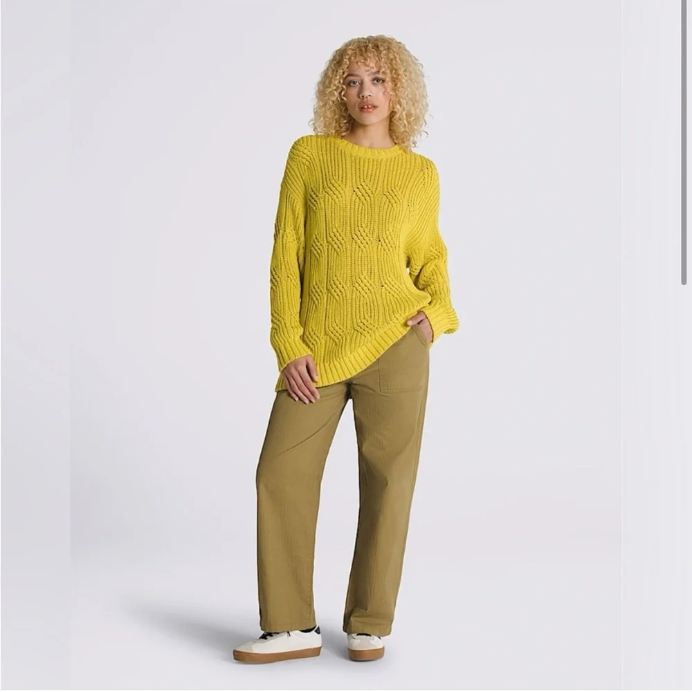 Vans Women’s Mustard Yellow Sweater Size XL - Picture 2 of 8